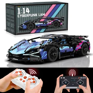 Technical Racing Sport Car Model Building Blocks technic adults 1:14 DIY Supercar Brick Puzzle Toys Kid Adult Gift（1314+granule）